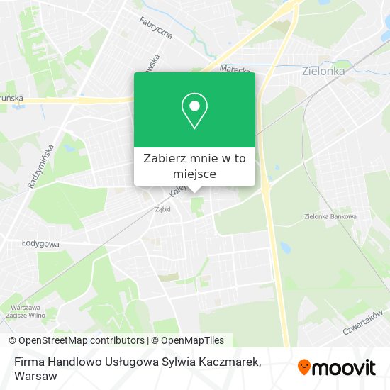 Mapa Firma Handlowo Usługowa Sylwia Kaczmarek