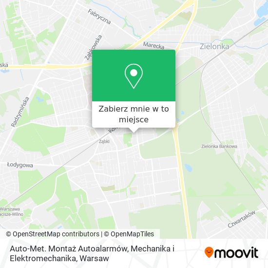 Mapa Auto-Met. Montaż Autoalarmów, Mechanika i Elektromechanika