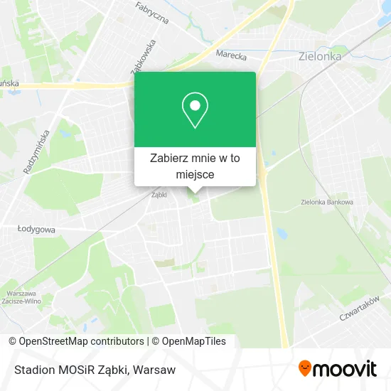 Mapa Stadion MOSiR Ząbki