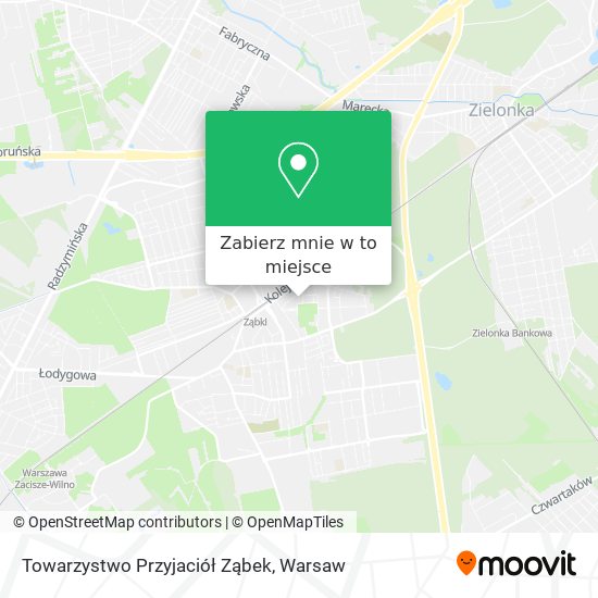 Mapa Towarzystwo Przyjaciół Ząbek