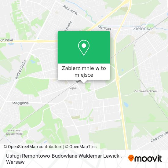 Mapa Usługi Remontowo-Budowlane Waldemar Lewicki