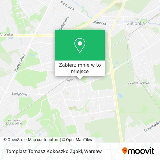 Mapa Tomplast Tomasz Kokoszko Ząbki