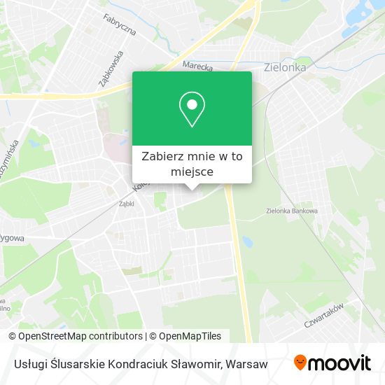 Mapa Usługi Ślusarskie Kondraciuk Sławomir