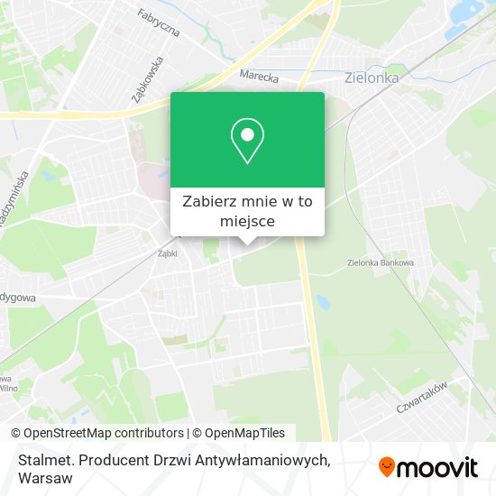 Mapa Stalmet. Producent Drzwi Antywłamaniowych