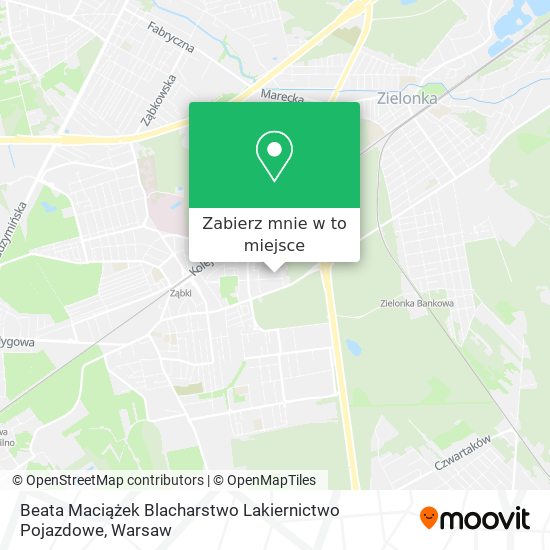 Mapa Beata Maciążek Blacharstwo Lakiernictwo Pojazdowe