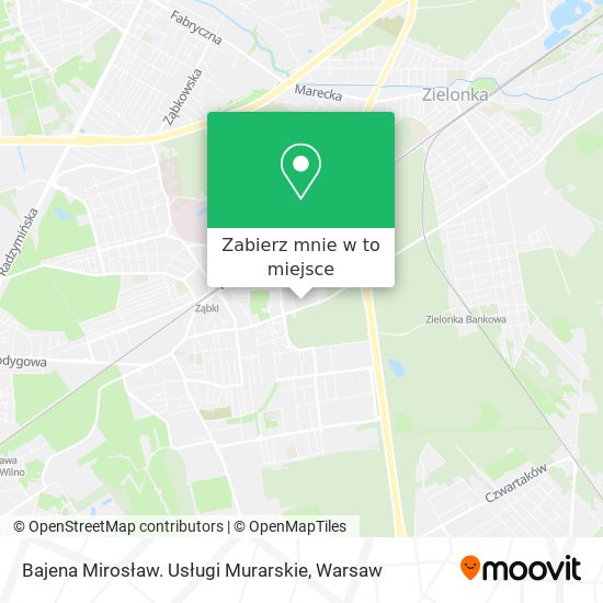 Mapa Bajena Mirosław. Usługi Murarskie