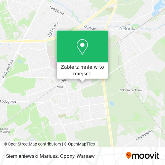 Mapa Siemieniewski Mariusz. Opony