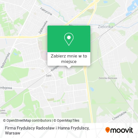 Mapa Firma Frydulscy Radosław i Hanna Frydulscy