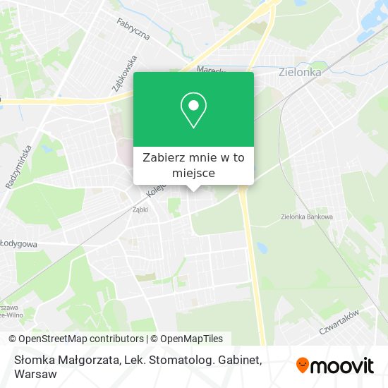 Mapa Słomka Małgorzata, Lek. Stomatolog. Gabinet