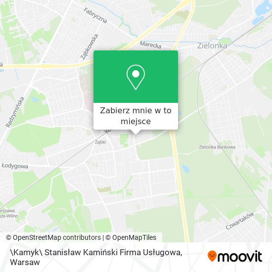 Mapa \Kamyk\ Stanisław Kamiński Firma Usługowa