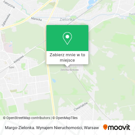 Mapa Margo-Zielonka. Wynajem Nieruchomości