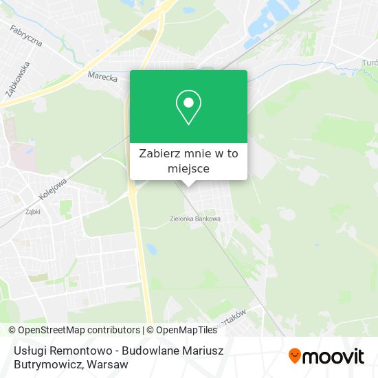 Mapa Usługi Remontowo - Budowlane Mariusz Butrymowicz