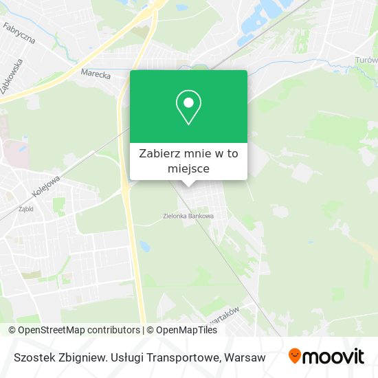 Mapa Szostek Zbigniew. Usługi Transportowe