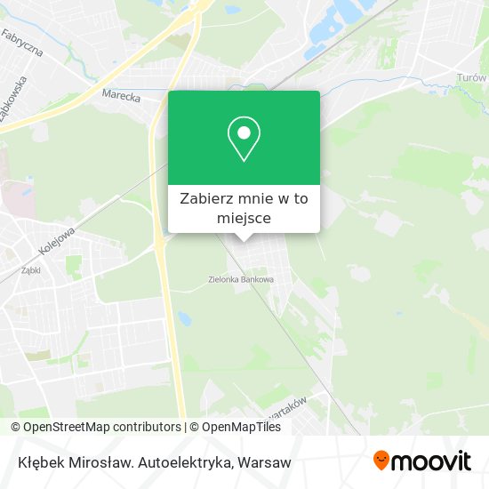 Mapa Kłębek Mirosław. Autoelektryka