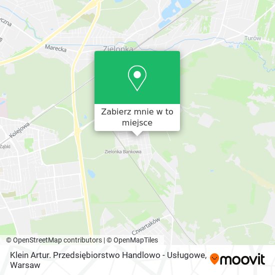 Mapa Klein Artur. Przedsiębiorstwo Handlowo - Usługowe