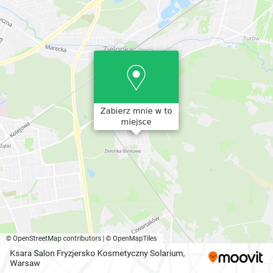 Mapa Ksara Salon Fryzjersko Kosmetyczny Solarium