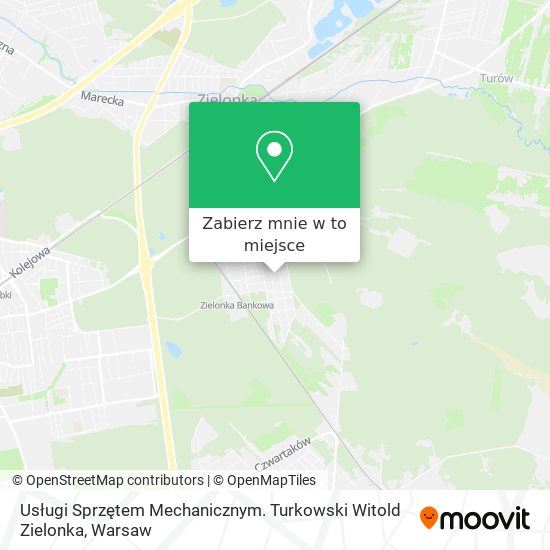 Mapa Usługi Sprzętem Mechanicznym. Turkowski Witold Zielonka