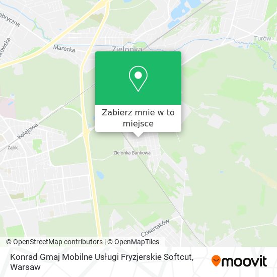 Mapa Konrad Gmaj Mobilne Usługi Fryzjerskie Softcut