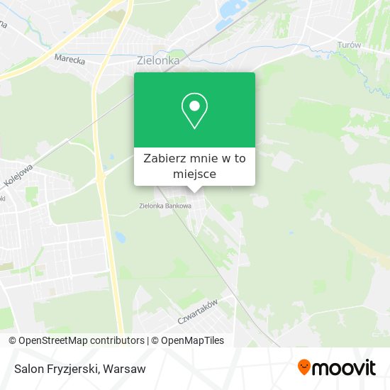 Mapa Salon Fryzjerski