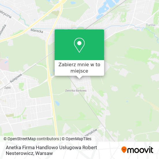 Mapa Anetka Firma Handlowo Usługowa Robert Nesterowicz