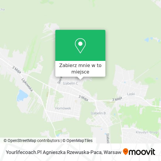 Mapa Yourlifecoach.Pl Agnieszka Rzewuska-Paca