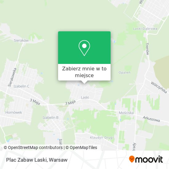 Mapa Plac Zabaw Laski