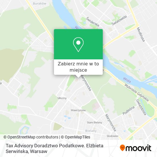 Mapa Tax Advisory Doradztwo Podatkowe. Elżbieta Serwińska