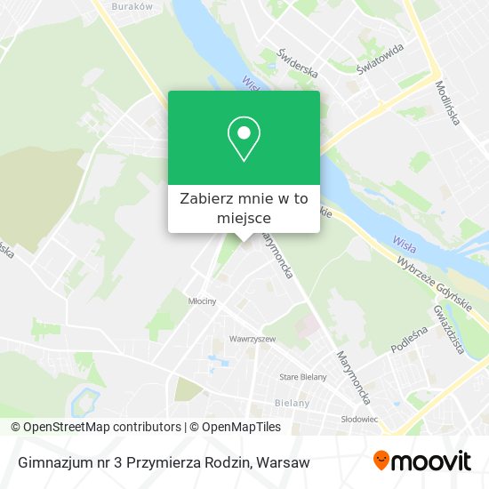 Mapa Gimnazjum nr 3 Przymierza Rodzin