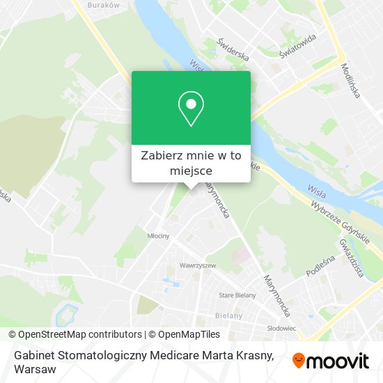 Mapa Gabinet Stomatologiczny Medicare Marta Krasny