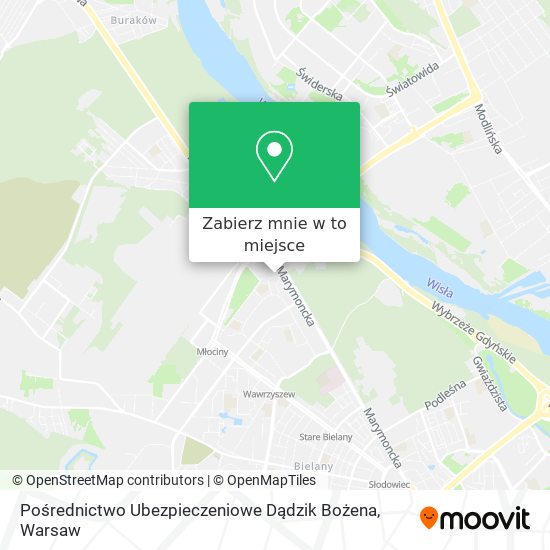 Mapa Pośrednictwo Ubezpieczeniowe Dądzik Bożena