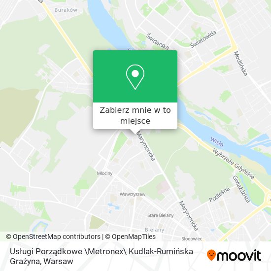 Mapa Usługi Porządkowe \Metronex\ Kudlak-Rumińska Grażyna