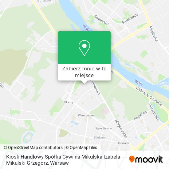 Mapa Kiosk Handlowy Spółka Cywilna Mikulska Izabela Mikulski Grzegorz