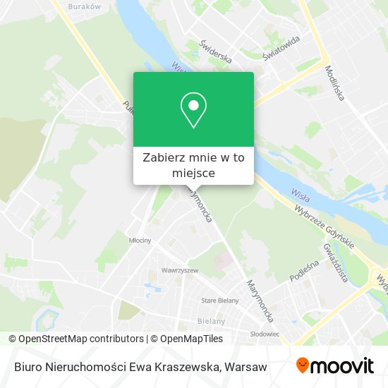 Mapa Biuro Nieruchomości Ewa Kraszewska