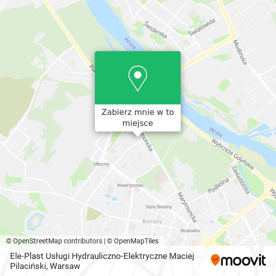 Mapa Ele-Plast Usługi Hydrauliczno-Elektryczne Maciej Pilaciński