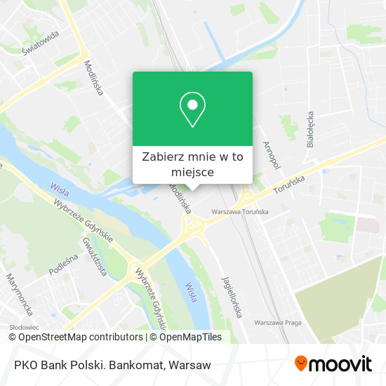 Mapa PKO Bank Polski. Bankomat