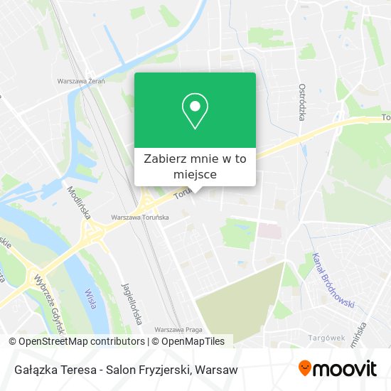 Mapa Gałązka Teresa - Salon Fryzjerski