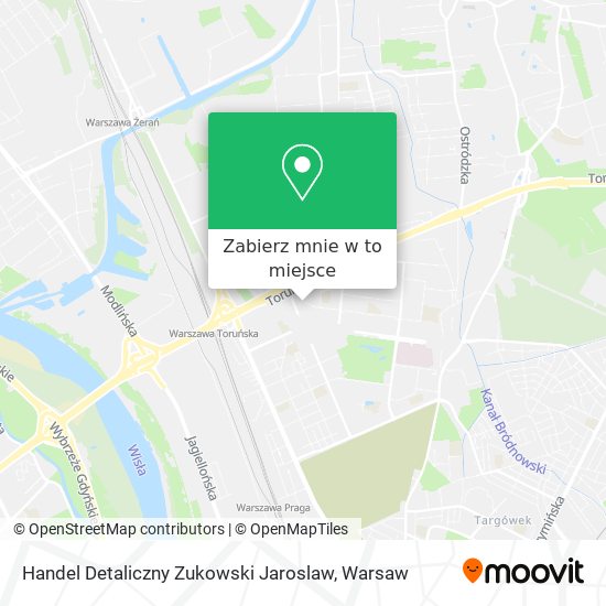 Mapa Handel Detaliczny Zukowski Jaroslaw