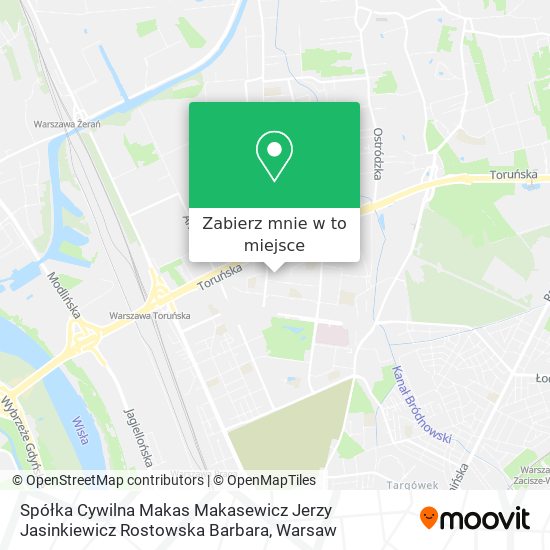 Mapa Spółka Cywilna Makas Makasewicz Jerzy Jasinkiewicz Rostowska Barbara