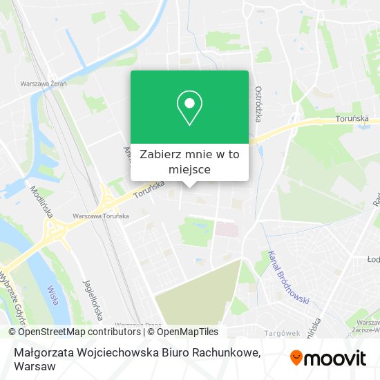 Mapa Małgorzata Wojciechowska Biuro Rachunkowe