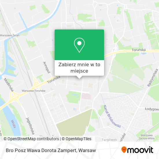 Mapa Bro Posz Wawa Dorota Zampert