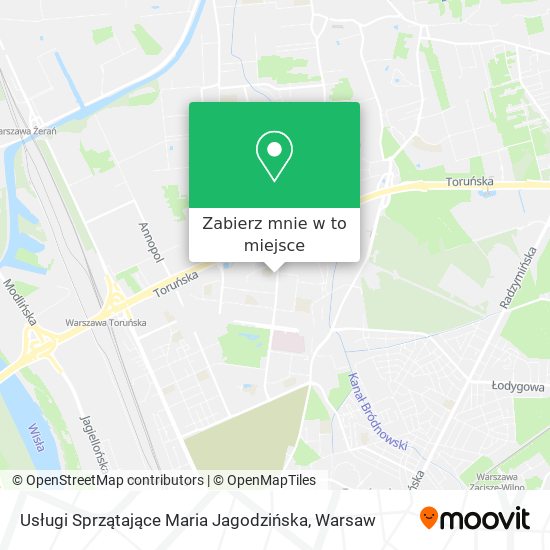 Mapa Usługi Sprzątające Maria Jagodzińska