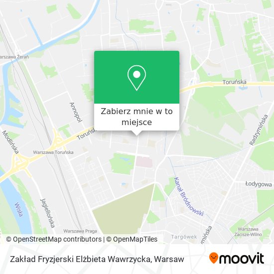 Mapa Zakład Fryzjerski Elżbieta Wawrzycka