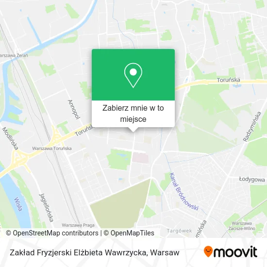 Mapa Zakład Fryzjerski Elżbieta Wawrzycka