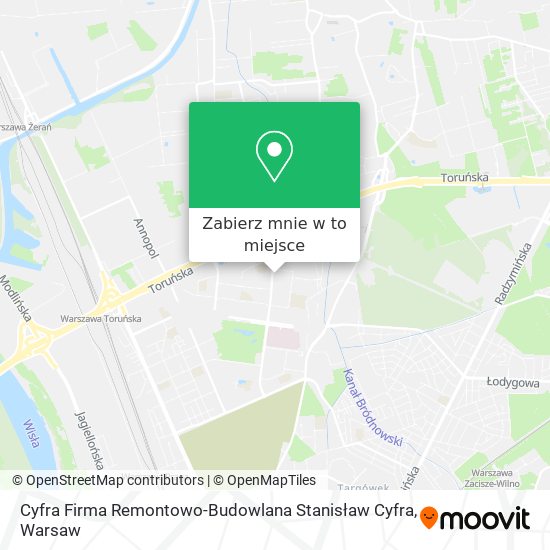 Mapa Cyfra Firma Remontowo-Budowlana Stanisław Cyfra