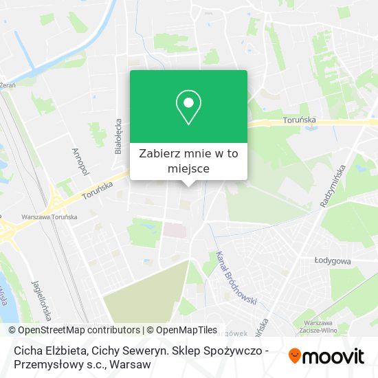 Mapa Cicha Elżbieta, Cichy Seweryn. Sklep Spożywczo - Przemysłowy s.c.