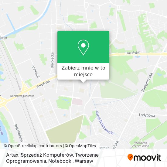 Mapa Artax. Sprzedaż Komputerów, Tworzenie Oprogramowania, Notebooki