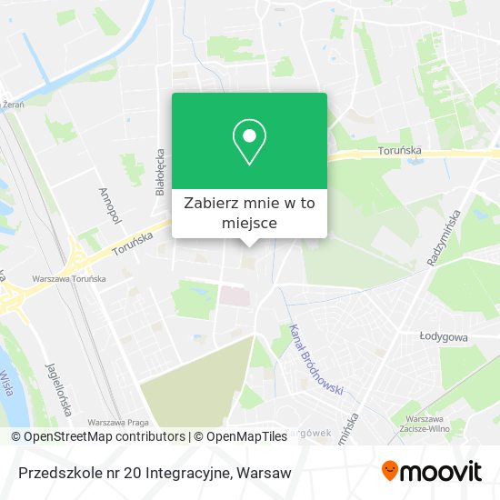 Mapa Przedszkole nr 20 Integracyjne