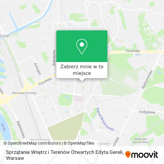 Mapa Sprzątanie Wnętrz i Terenów Otwartych Edyta Gerek