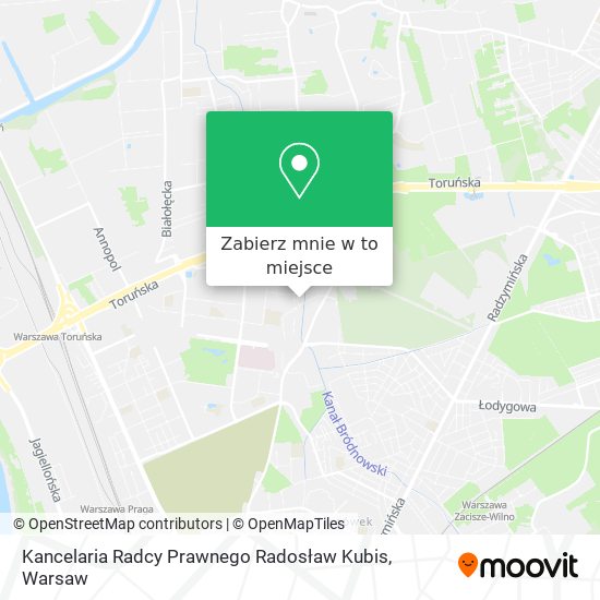 Mapa Kancelaria Radcy Prawnego Radosław Kubis