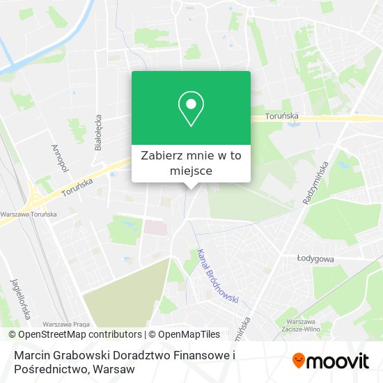 Mapa Marcin Grabowski Doradztwo Finansowe i Pośrednictwo